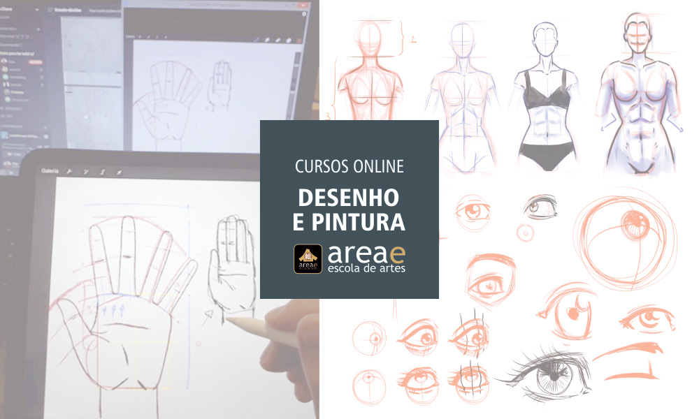 Curso Online de Desenho  Desenhos de arte legais, Desenhos de